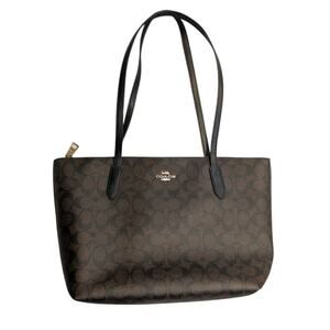 NWOT COACH Signature Handbag 4455 Brown Leather